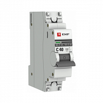 Выключатель автоматический модульный 1п C 40А 4.5кА ВА 47-63 PROxima EKF mcb4763-1-40C-pro на сайте Стройсервис
