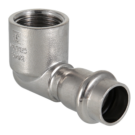 Угольник нерж. сталь 90° D22х3/4 вн.резьба Valtec на сайте Стройсервис

