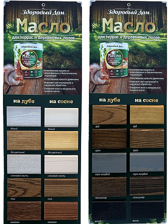 Масло для террас и деревянных полов Здоровый Дом 0,75л бесцветный Лакра