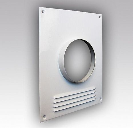 Фланец прямоугольный с решеткой d=135 на сайте Стройсервис
