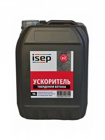 Ускоритель затвердения бетона10л ИСЕП-Колор/ Товар выведен из ассортимента на сайте Стройсервис
