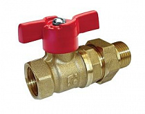 Кран шаровой БАЗ 1/2" ВР/НР американка бабочка, латунь на сайте Стройсервис
