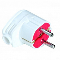 AY-KA (АЙКА) вилка угловая 16A 250В (угловая, белая, земля) (Турция) 7711200 на сайте Стройсервис
