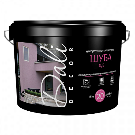 "DALI - decor" декоративная штукатурка "Шуба 0,5", ведро 15 кг на сайте Стройсервис

