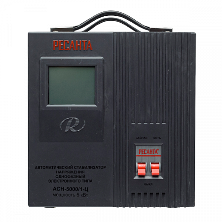Стабилизатор напряжения АСН- 5000/1-Ц 63/6/6 Ресанта (4)