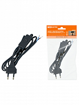 Шнур с выключателем  ШУ01В ШВВП-ВП 2х0,75мм2 2м. черный TDM на сайте Стройсервис
