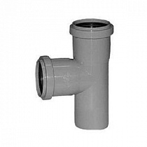 Тройник канализ. серый Ду 40*87,5° РР-Н Flextron на сайте Стройсервис
