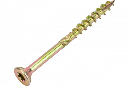 Шуруп конструкционный для дерева с потайной головкой 5,0*70 жел.(200 уп.) на сайте Стройсервис
