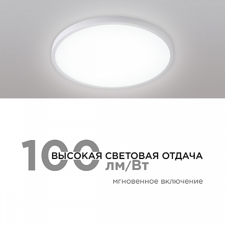 Светильник светодиод. декоративный SPIN 24W (2400lm) 4000K черный 18-127 APEYRON Electrics