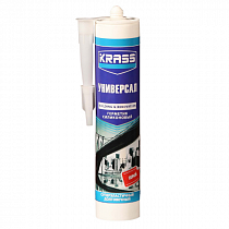 Герметик силиконовый универсальный серый 300мл KRASS на сайте Стройсервис

