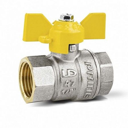 Кран шаровой газовый LD Pride 1/2"-15 ВР-ВР, бабочка на сайте Стройсервис
