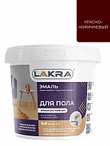 0008103 Эмаль акрил. д/пола Лакра Красно-кор. 0,9кг Л-С на сайте Стройсервис
