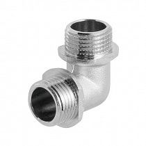 Угольник латунь 1" НР/НР никел. на сайте Стройсервис
