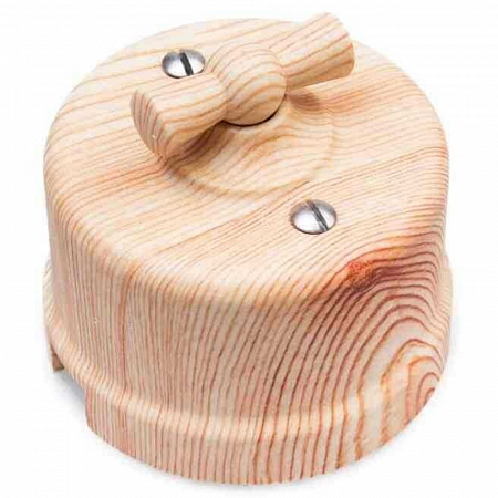 Выключатель проходной поворотный 1-кл. ОП Лизетта 10А IP20 ретро 2 полож.ABS-пластик карельская сосна Bironi B1-201-13 на сайте Стройсервис
