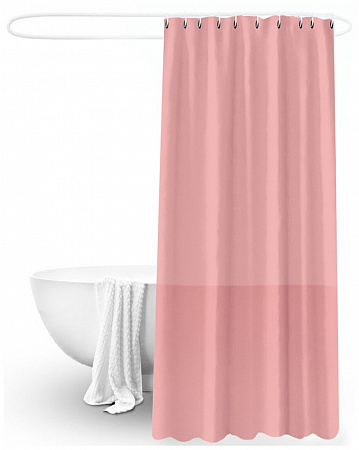 Занавеска для ВК 180*180см розовый 77 ( Peva) Sanitaryware на сайте Стройсервис

