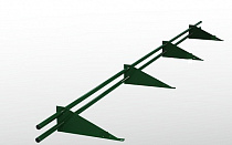 Снегозадержатель трубчатый универсальный ЭКОНОМ 3м RAL 8017 Шоколад на сайте Стройсервис
