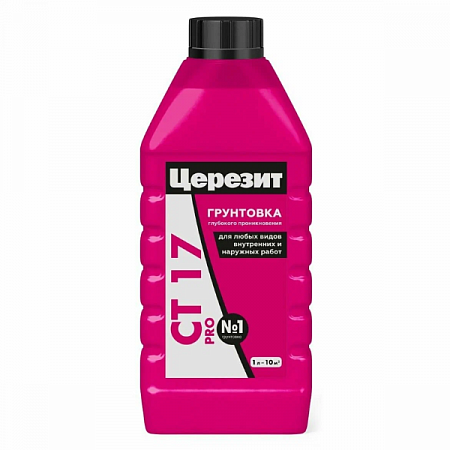 Грунтовка СТ-17 Pro д/внутр. и наруж.работ 1л Церезит *1/12 (2636691) на сайте Стройсервис
