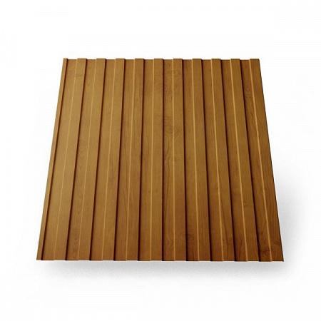 Профнастил Полимер С8 2м 0,45 1150/1200  ДУБ 3D на сайте Стройсервис
