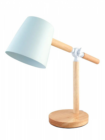 Светильник настольный СТ83 40W E27 металл/дерево/резина белый 19595 СТАРТ (1)
