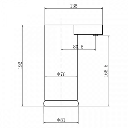 Дозатор для жидкого мыла FASHUN A411-7 c USB подзарядкой черный (1)