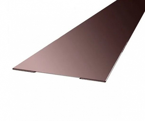 Нащельник прямой металлический 50мм*2м, RAL 8017 Шоколад на сайте Стройсервис
