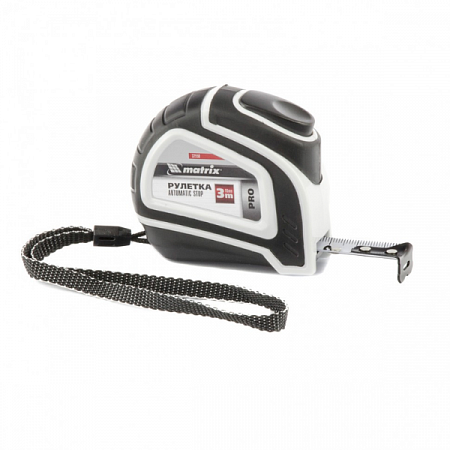 Рулетка  3м х 16мм «Autostop» двухкомпонентный корпус, автоматич.фикс  MATRIX на сайте Стройсервис
