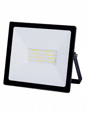 Прожектор светодиодный СДО-04-050Н-Ф (с фотореле) 50 Вт, 6500 К, IP65, черный, Народный на сайте Стройсервис
