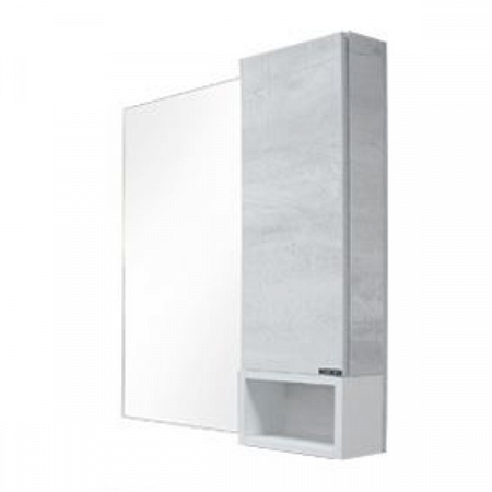 Шкаф-зеркало Прага-75 дуб белый COMFORTY (1)