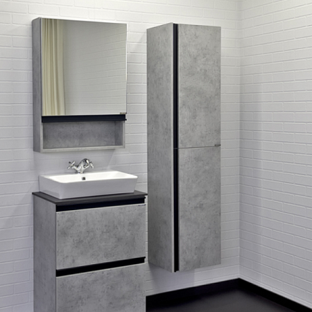 Шкаф-колонна Эдинбург-40 бетон светлый COMFORTY