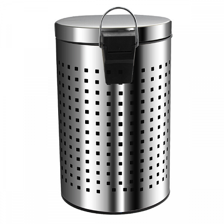 Ведро Санакс круглое 12л нерж. ( хром с педалью ) 112-Н (3)