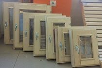 Окно из Липы (Осины) с фурнитурой стеклопакет 300*400 мм на сайте Стройсервис
