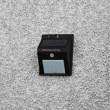 Светильник фасадный с датчиком движения, солн.батар. ERAFS064-04 20LED 60Лм Б0044244 ЭРА (1)