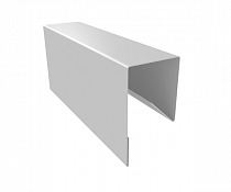 Планка П-образная заборная 10*10*20*2м Цинк на сайте Стройсервис
