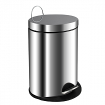 Ведро Санакс овальное 5л нерж ( хром с педалью ) 205 на сайте Стройсервис
