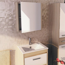 Шкаф-зеркало Тулуза-60 COMFORTY сосна лоредо на сайте Стройсервис
