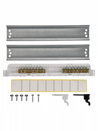 Бокс настенного монтажа 18 модулей ЩРН-П-18 IP41 UNION Compact черная прозрачная дверь UIC-KP12-N-18 (3)