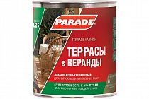 Лак алкидно-уретановый PARADE L25 Террасы & Веранды глянцевый 0,75л *6 на сайте Стройсервис
