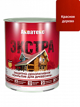Защитно-декоративное покрытие для древесины Акватекс ЭКСТРА красное дерево 0,8л на сайте Стройсервис
