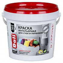 "DALI" краска интерьерная для стен и потолков - 0,9 л. База С на сайте Стройсервис
