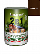 Защитно-декоративное покрытие для древесины Акватекс 2в1 махагон 0,8л на сайте Стройсервис
