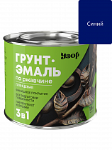 Грунт-эмаль по ржавчине 3в1 Узор глянцевая синяя фас 1.8кг на сайте Стройсервис
