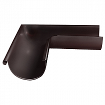 Угол желоба наружный GRANDLINE OPTIMA 125 /90 RAL8017  на сайте Стройсервис
