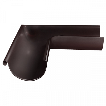 Угол желоба наружный GRANDLINE OPTIMA 125 /90 RAL8017  на сайте Стройсервис
