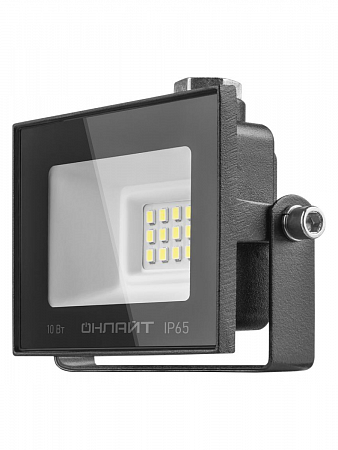 Прожектор светодиодный 10ВТ IP65 4000К черный ОНЛАЙТ на сайте Стройсервис
