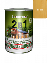 Защитно-декоративное покрытие для древесины Акватекс 2в1 сосна 0,8л на сайте Стройсервис
