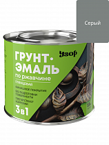 Грунт-эмаль по ржавчине 3в1 Узор глянцевая серая фас 1.8кг на сайте Стройсервис
