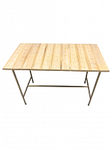 Стол журнальный лофт (липа горячего тиснения, ножки метал.)  на сайте Стройсервис
