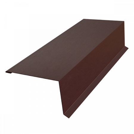 Планка ветровая/торцевая 120мм*100мм*2м  RAL 8017 Шоколад на сайте Стройсервис
