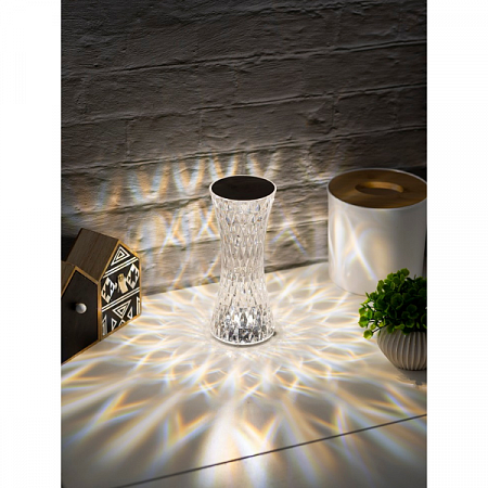 Светильник декор. настольный Crystal Waist 190x80 сенсор/димм 19163 СТАРТ