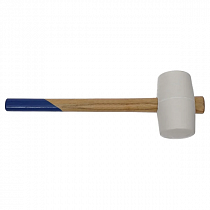 Киянка 680гр., деревянная лак. ручка белая резинаT4P на сайте Стройсервис
